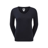 Footjoy Wool Blend v-hals dames golftrui (marineblauw)