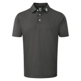 FootJoy Stretch Pique heren golfpolo shirt (donkergrijs)