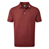 FootJoy Stretch Pique heren golfpolo shirt (kastanjebruin)
