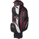 Bennington Dry Quiet Organizer 14 waterdichte golftas - cartbag (zwart-wit-rood)