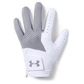 Under Armour Medal heren golfhandschoen (wit-zilver)