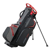 Bennington Zone 14 waterdichte golf standbag - draagtas (zwart-grijs-rood)