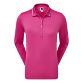 Footjoy Thermal Jersey dames lange mouwen golfpolo (roze)