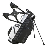 Bennington Clippo 14 waterdichte golf standbag - draagtas (zwart-wit-grijs)