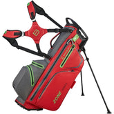Bennington Zone 14 waterdichte golf standbag - draagtas (rood-grijs)