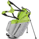 Big Max Dri Lite Hybrid Plus golftas - standbag (lime-zilver)