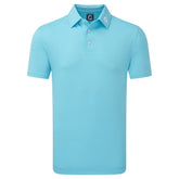 FootJoy Stretch Pique heren golfpolo shirt (rivièra blauw)