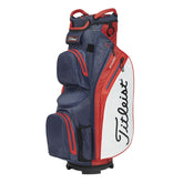 Titleist Cart 14 StaDry waterdichte golftas - cartbag (marineblauw-rood-wit)