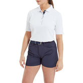 FootJoy Half Sleeve Solid Pique - dames golf poloshirt | kleur: Wit