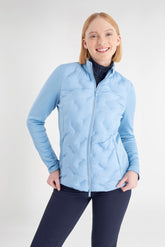 Calvin Klein Caddo Sonic Welding dames golfjas - golfjack (mistblauw)