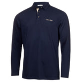 Calvin Klein Medina lange mouwen heren golfpolo shirt (marineblauw)