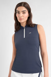 Calvin Klein Tattler mouwloos dames golf poloshirt (marineblauw)