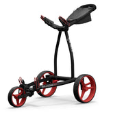 Big Max Blade IP2 – Plat Opvouwbare 3-Wiel Golftrolley | kleur: Zwart-rood