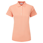 FootJoy Stretch Pique Solid dames golf poloshirt (papaya)