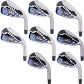 Spalding Rebel Men's 8-Piece Golf Iron Set with KBS MAX Ultralite Steel Shaft