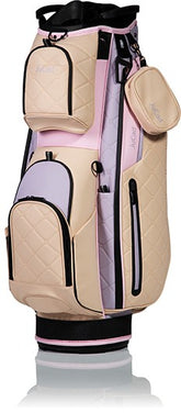 Jucad First Class golftas - cartbag (beige-lila-roze)