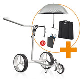 Jucad JuStar Carbon Light Elektrische Golftrolley 45 Holes-set