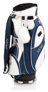 Jucad Style golftas - cartbag (wit-blauw-beige)