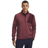Under Armour Storm SweaterFleece - heren golf pullover (wijnrood)