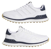 adidas Leather 26 heren golfschoen (wit-marineblauw)