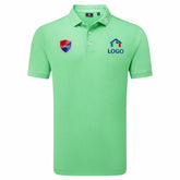 FootJoy Stretch Pique heren golfpolo shirt (appelgroen)