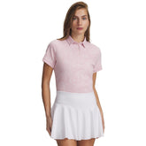 Under Armour Dry dames golfpolo (roze print)
