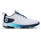 FootJoy Tour Rival heren golfschoen (wit-marineblauw)
