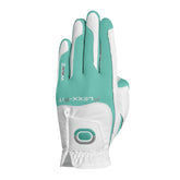 Zoom Hybrid dames golfhandschoen (wit-mintgroen)