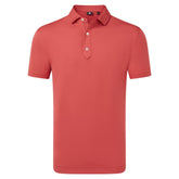 FootJoy Lisle Solid Heren Golfpolo Shirt (vintage rood)
