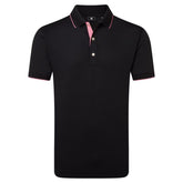 FootJoy Wordmark Pique heren golfpolo shirt (zwart)