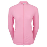 FootJoy Full-Zip Rib midlayer - dames golfvest (klassiek roze)