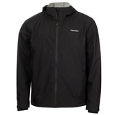 Calvin Klein Feather Dry 15K Hooded waterdichte golfjas (Zwart)