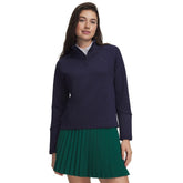 Under Armour Midlayer 1/4 zip - dames golf pullover | kleur: Marineblauw