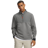 Under Armour Drive Pro Hybrid HZ - heren golpullover (kleigroen-wit)
