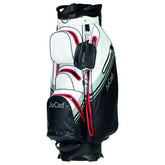 JuCad Aquastop Plus golftas - cartbag | kleur: Zwart-wit-rood