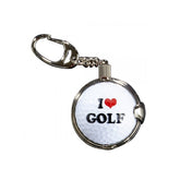 Cadeau golf - Porte-clés avec balle de golf - I Love Golf