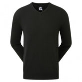 Footjoy Wool Blend v-neck heren golftrui (zwart)