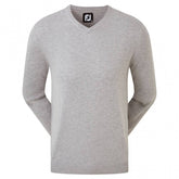 Footjoy Wool Blend v-neck heren golftrui (lichtgrijs)