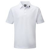 FootJoy Stretch Pique heren golfpolo shirt (wit)
