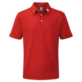 FootJoy Stretch Pique heren golfpolo shirt (rood)