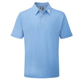 FootJoy Stretch Pique heren golfpolo shirt (blauw)
