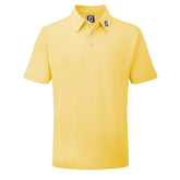 FootJoy Stretch Pique heren golfpolo shirt (geel)
