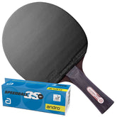 Andro - set Buzzer Pro Carbon 500 RX table tennis bat - red/black + balls