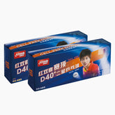 Balle d'entraînement de tennis de table DHS Dual ABS 2 étoiles - blanche 120 (12x10) pièces