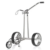 JuCad Phantom Titan eX 2.0 Elektrische Golftrolley – Titanium met carbon designvelgen
