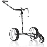 JuCad Carbon Zebra – Ultralichte 3-wiel full-carbon golftrolley (mat 3K design)