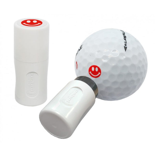 Asbri Golf Ball Stamper Smiley Red - golf ball stamp