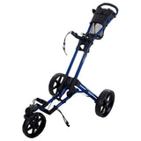 Fastfold Flex 360 Golf Trolley with Swivel Wheel (Navy Blue-Black)