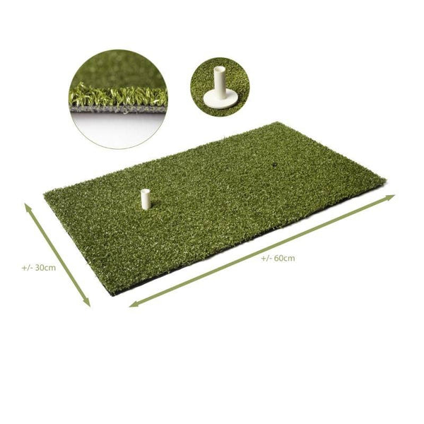 Golf afslagmat - driving mat met rubberen tee