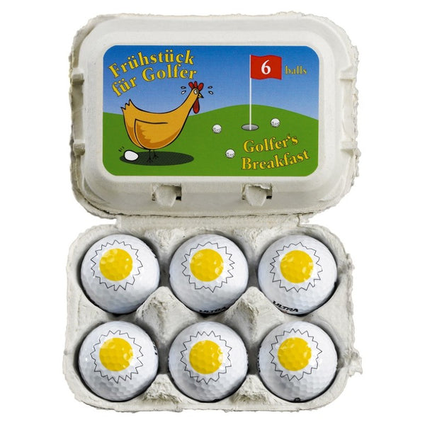 Golf gift - Egg box with 6 golf balls